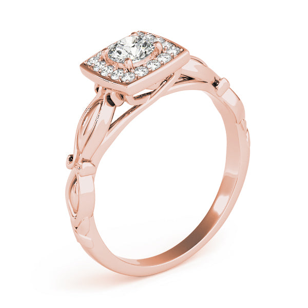 Halo Vine Motif Diamond Engagement Ring (1/6 ct. tw.)