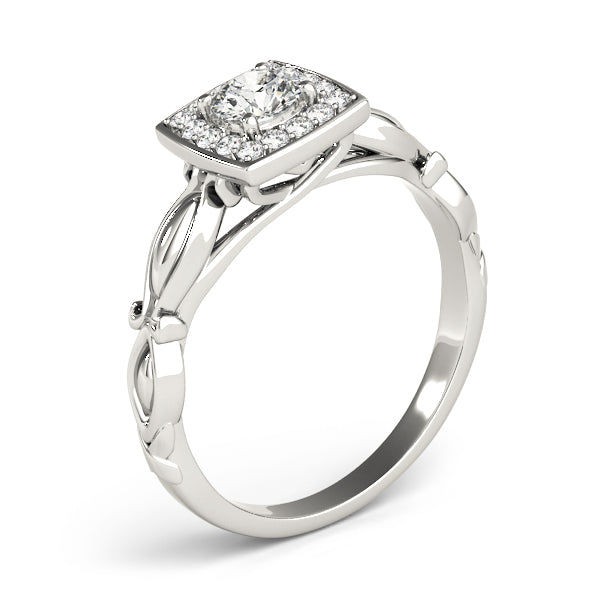 Halo Vine Motif Diamond Engagement Ring (1/6 ct. tw.)