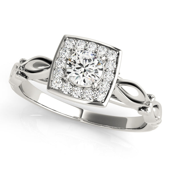 Halo Vine Motif Diamond Engagement Ring (1/6 ct. tw.)