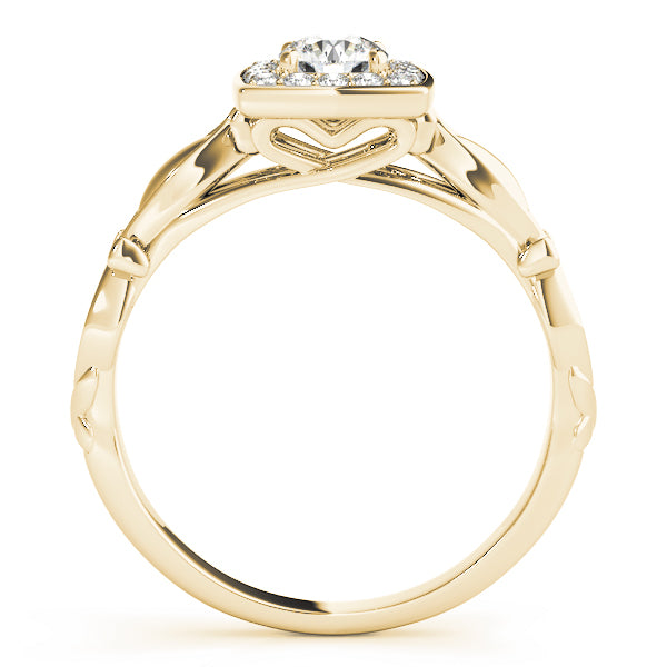 Halo Vine Motif Diamond Engagement Ring (1/6 ct. tw.)