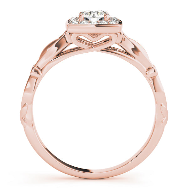 Halo Vine Motif Diamond Engagement Ring (1/6 ct. tw.)