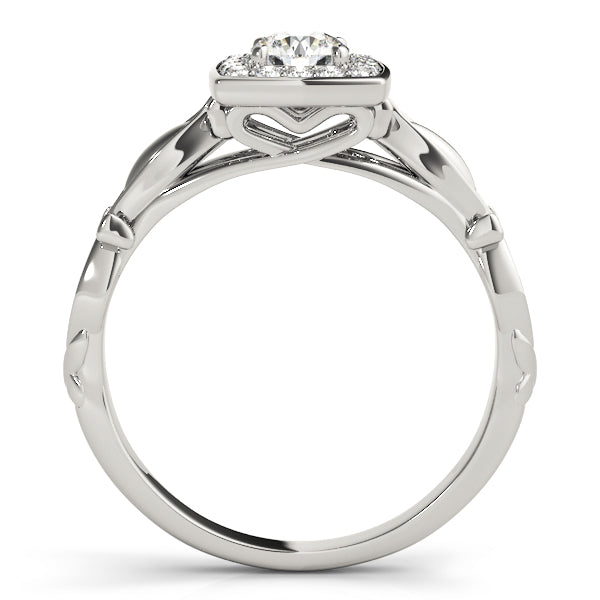 Halo Vine Motif Diamond Engagement Ring (1/6 ct. tw.)