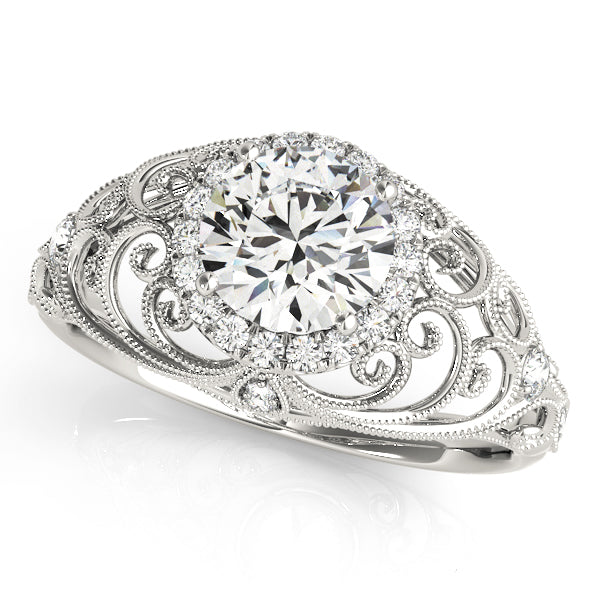Vintage Halo Diamond Engagement Ring (1/5 ct. tw.)
