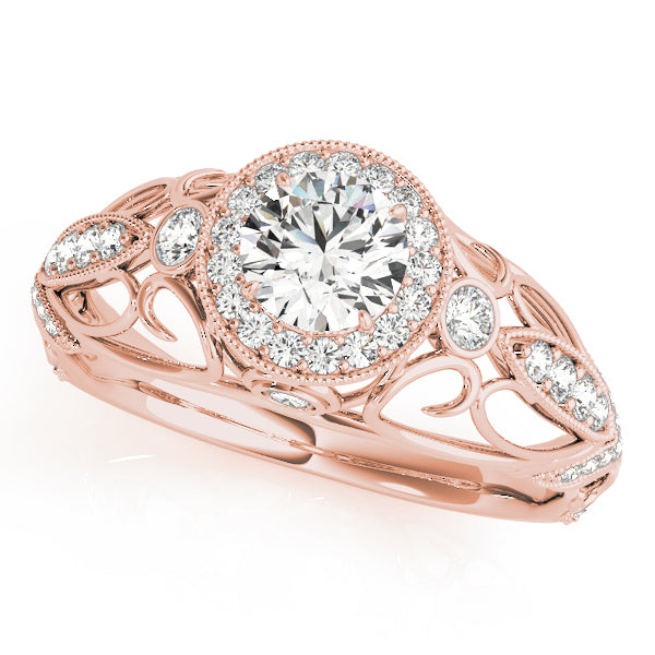 Romantic Milgrain Filigree Diamond Engagement Ring (1/3 ct. tw.)