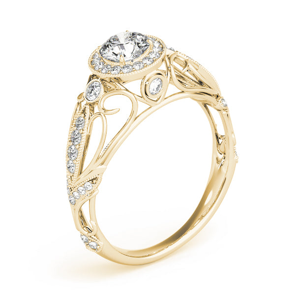 Romantic Milgrain Filigree Diamond Engagement Ring (1/3 ct. tw.)