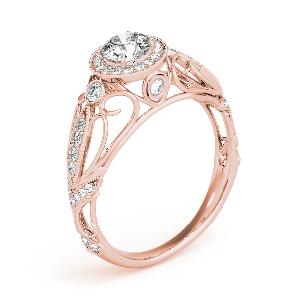 Romantic Milgrain Filigree Diamond Engagement Ring (1/3 ct. tw.)