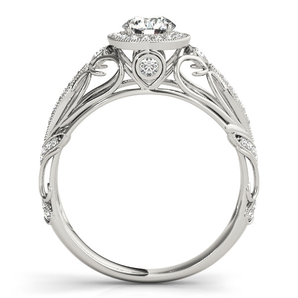 Romantic Milgrain Filigree Diamond Engagement Ring (1/3 ct. tw.)