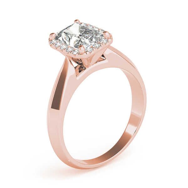 Halo Pavé Diamond Engagement Ring (1/8 ct. tw.)