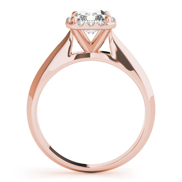 Halo Pavé Diamond Engagement Ring (1/8 ct. tw.)