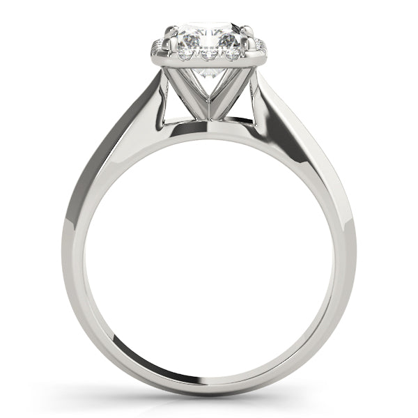 Halo Pavé Diamond Engagement Ring (1/15 ct. tw.)
