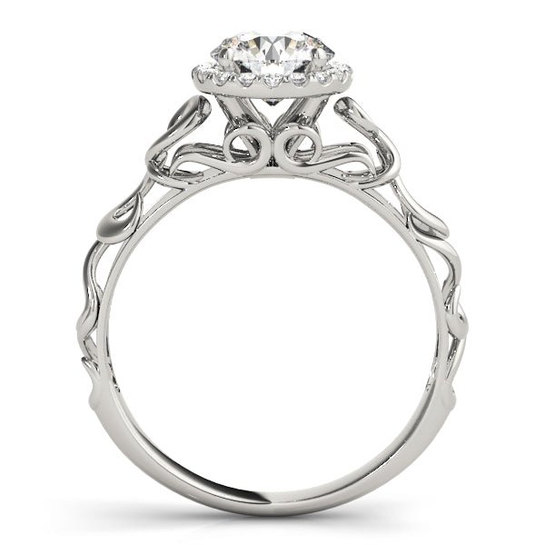 Romantic Halo Diamond Engagement Ring (1/8 ct. tw.)