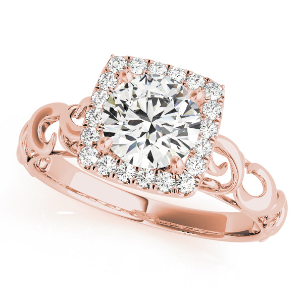 Romantic Cushion Halo Diamond Engagement Ring (1/5 ct. tw.)