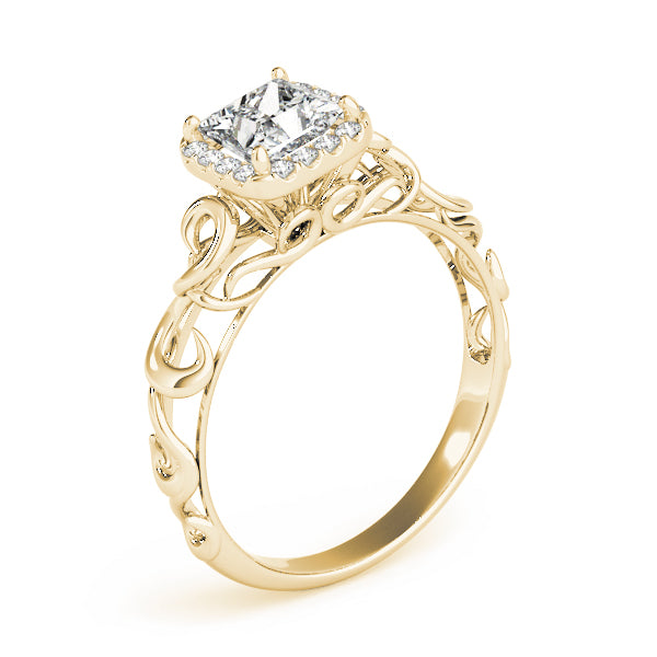 Romantic Halo Diamond Engagement Ring (1/15 ct. tw.)