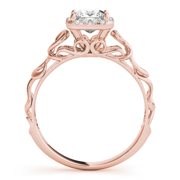 Romantic Halo Diamond Engagement Ring (1/20 ct. tw.)