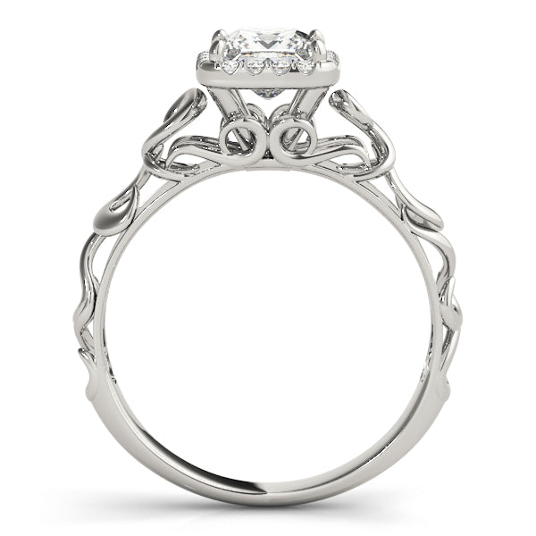 Romantic Halo Diamond Engagement Ring (1/20 ct. tw.)