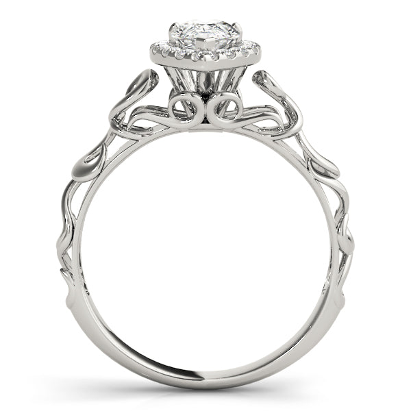 Romantic Halo Diamond Engagement Ring (1/8 ct. tw.)