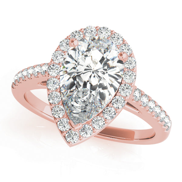 Halo Pavé Diamond Engagement Ring (1/3 ct. tw.)