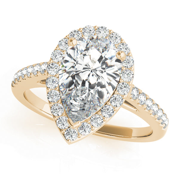 Halo Pavé Diamond Engagement Ring (1/3 ct. tw.)