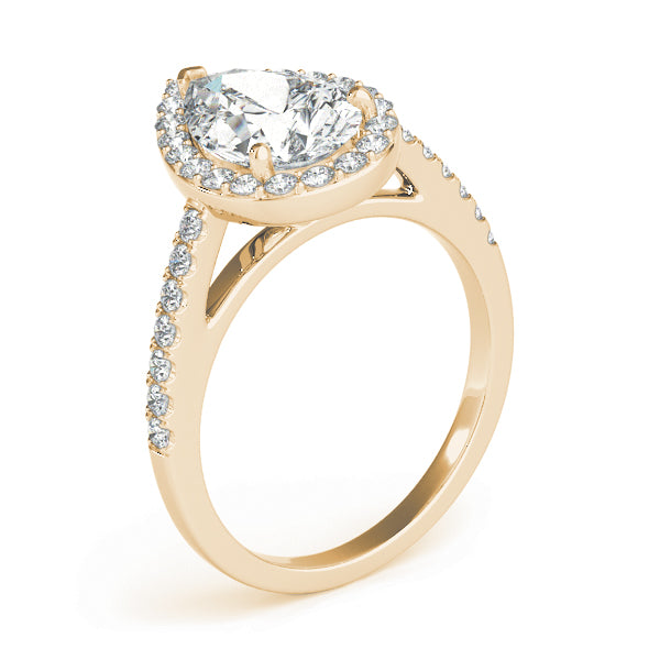 Halo Pavé Diamond Engagement Ring (1/3 ct. tw.)