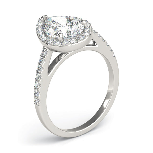 Halo Pavé Diamond Engagement Ring (1/3 ct. tw.)