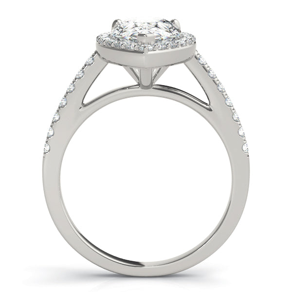 Halo Pavé Diamond Engagement Ring (1/3 ct. tw.)