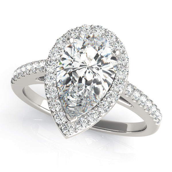 Halo Pavé Diamond Engagement Ring (1/3 ct. tw.)