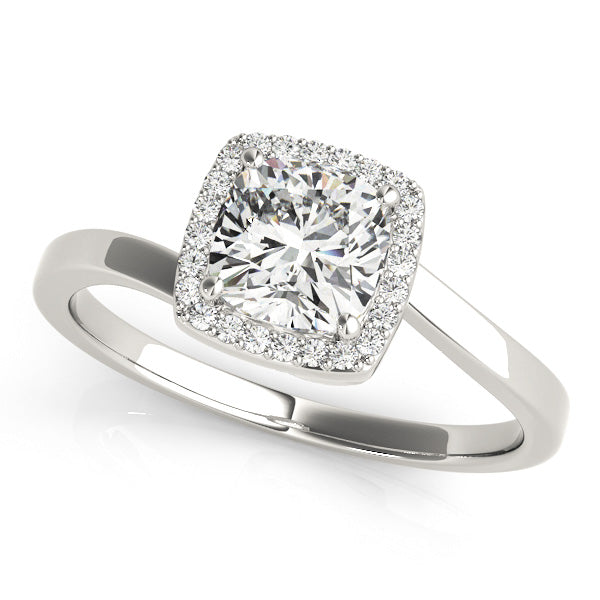 Cushion Halo Diamond Engagement Ring (1/8 ct. tw.)