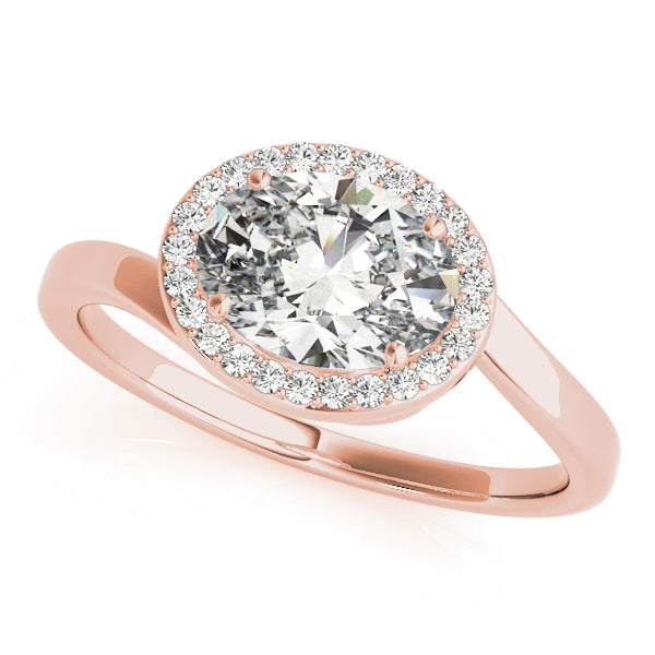Halo Pavé Diamond Engagement Ring (1/8 ct. tw.)