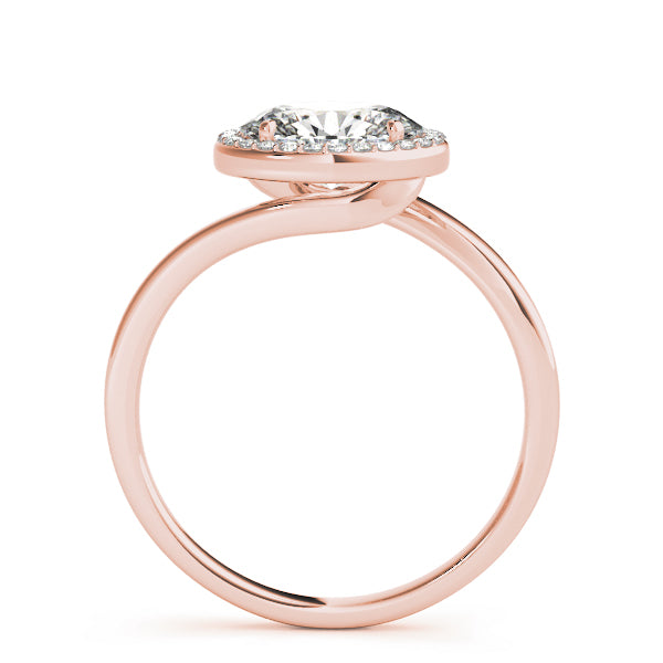 Halo Pavé Diamond Engagement Ring (1/8 ct. tw.)