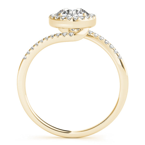 Petite Halo Diamond Engagement Ring (1/8 ct. tw.)