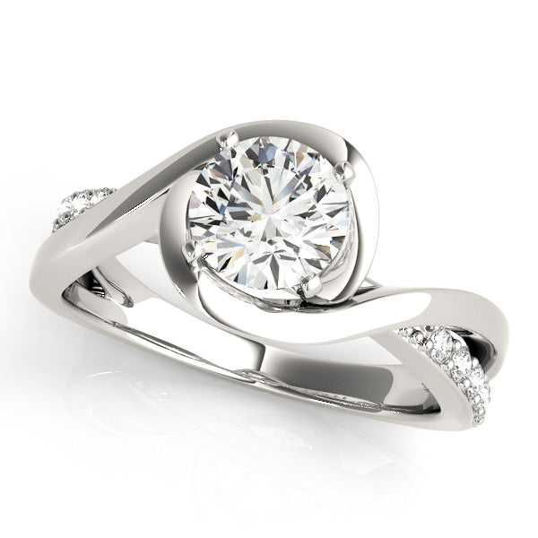 Petite Twist Diamond Engagement Ring (1/8 ct. tw.)