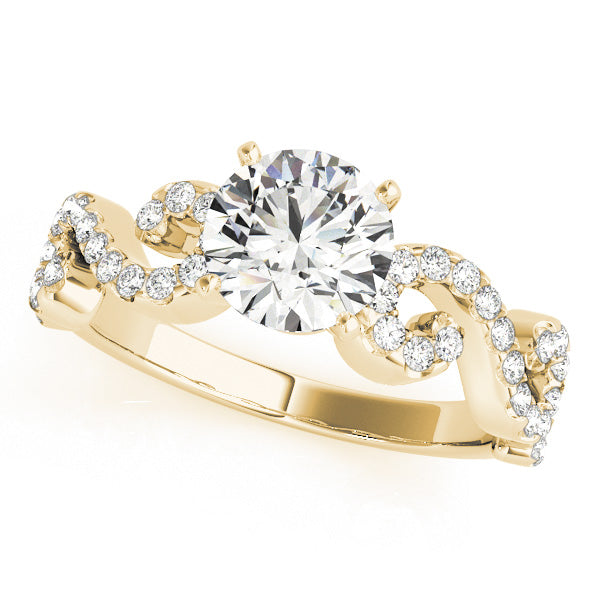 Romantic Scroll Diamond Engagement Ring (1/3 ct. tw.)
