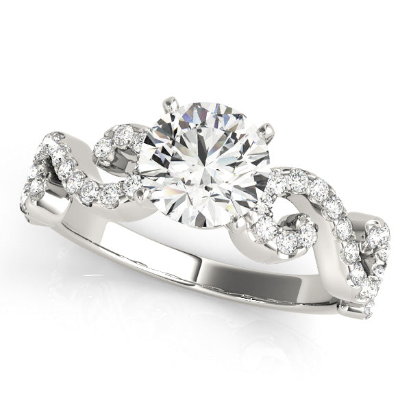 Romantic Scroll Diamond Engagement Ring (1/3 ct. tw.)