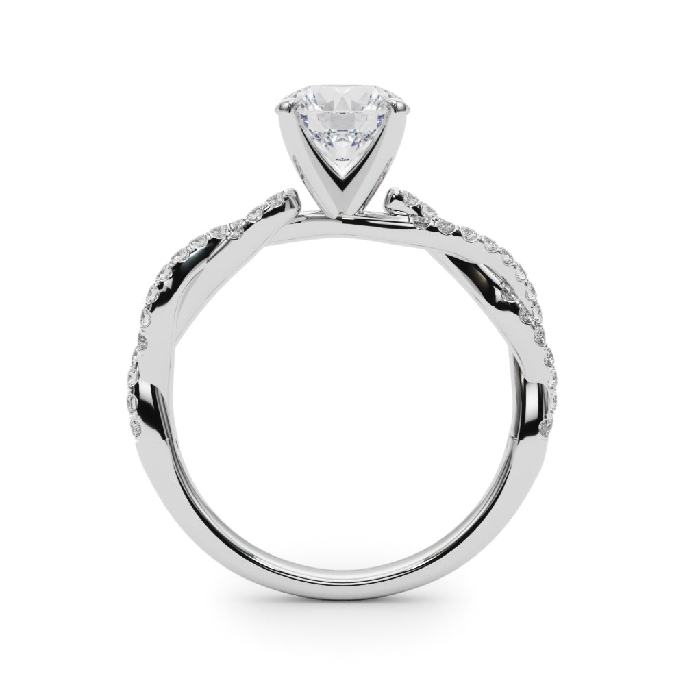 Petite Twist Diamond Engagement Ring (1/5 ct. tw.)