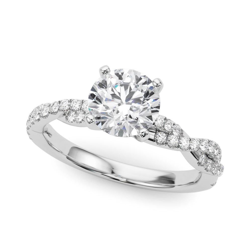 Petite Twist Diamond Engagement Ring (1/5 ct. tw.)