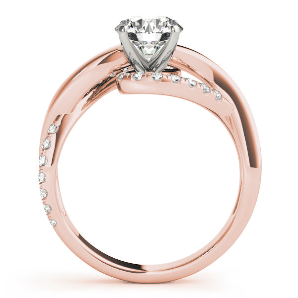 Twist Pavé Diamond Engagement Ring (1/4 ct. tw.)
