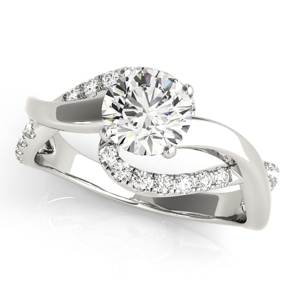 Twist Pavé Diamond Engagement Ring (1/4 ct. tw.)