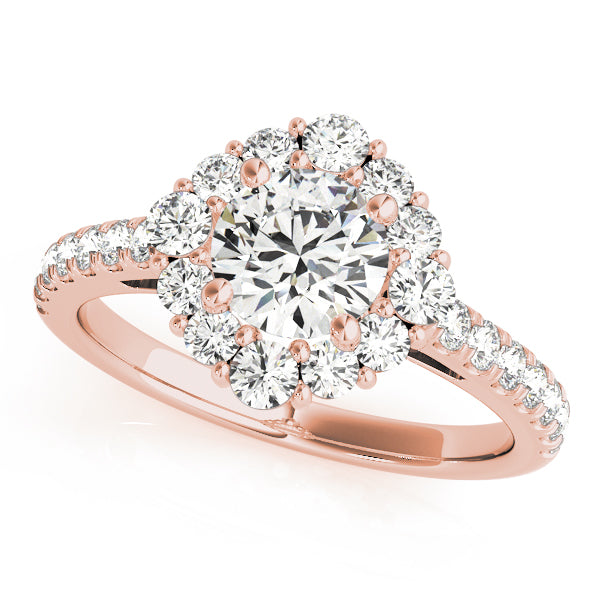 Halo Pavé Diamond Engagement Ring (1/2 ct. tw.)