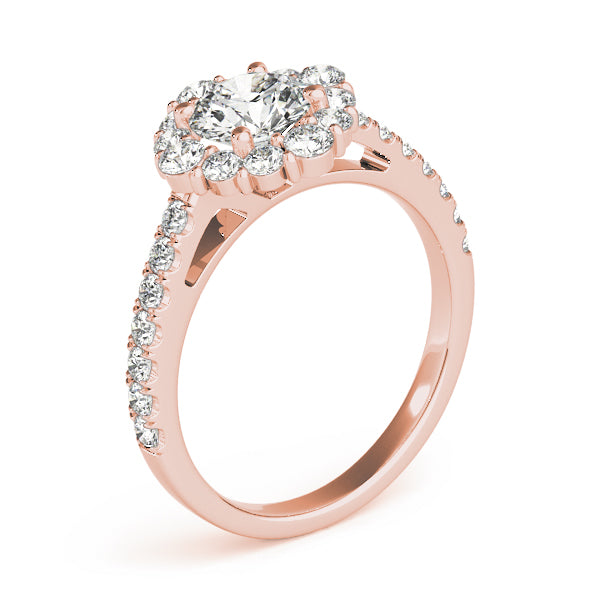 Halo Pavé Diamond Engagement Ring (1/2 ct. tw.)