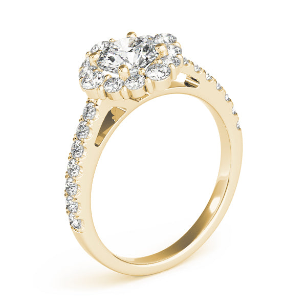 Halo Pavé Diamond Engagement Ring (1/2 ct. tw.)