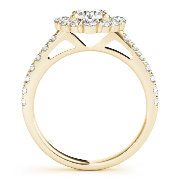 Halo Pavé Diamond Engagement Ring (1/2 ct. tw.)
