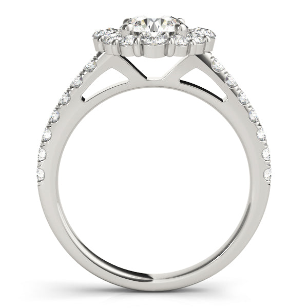 Halo Pavé Diamond Engagement Ring (1/2 ct. tw.)