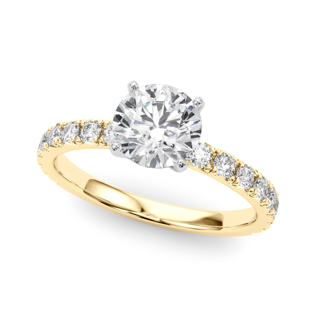 Petite Pavé Diamond Engagement Ring (1 1/4 ct. tw.)