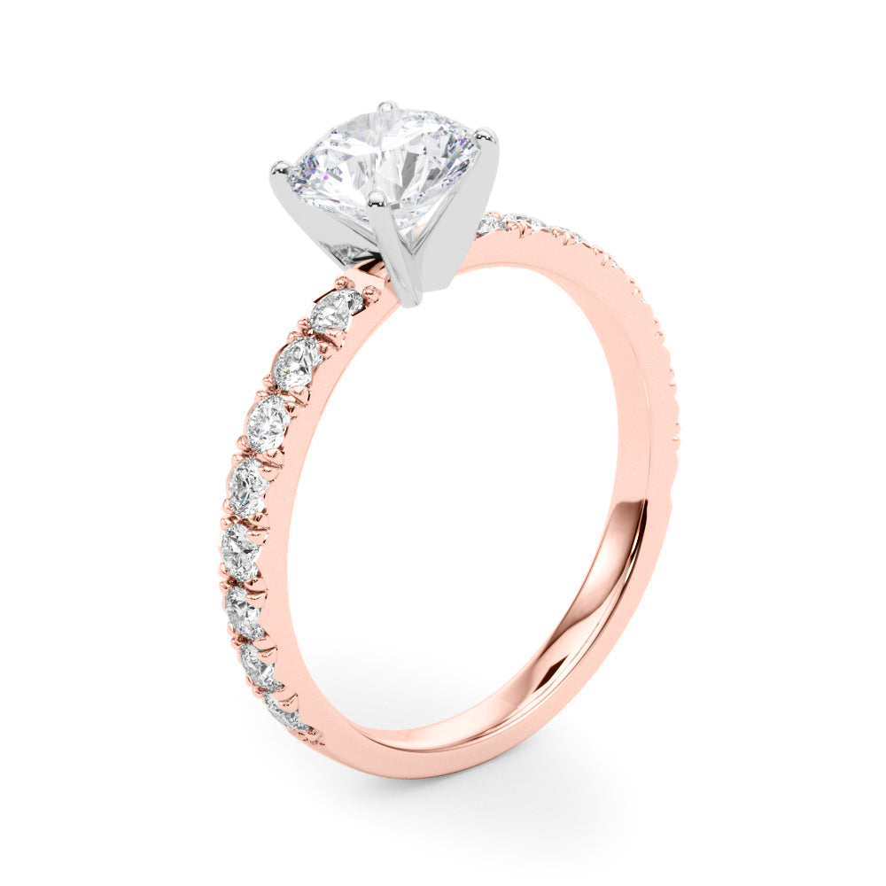 Petite Pavé Diamond Engagement Ring (1/4 ct. tw.)
