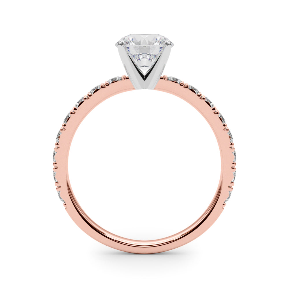 Petite Pavé Diamond Engagement Ring (1/4 ct. tw.)