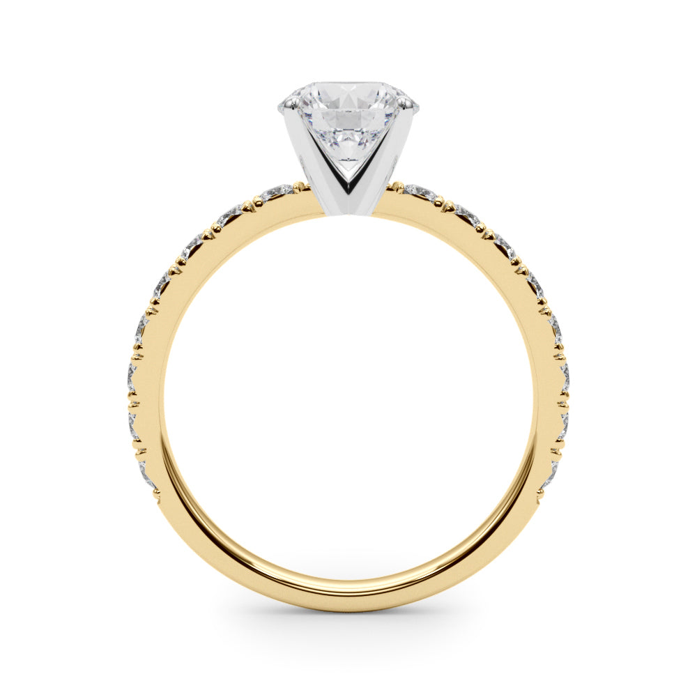 Petite Pavé Diamond Engagement Ring (1 1/4 ct. tw.)