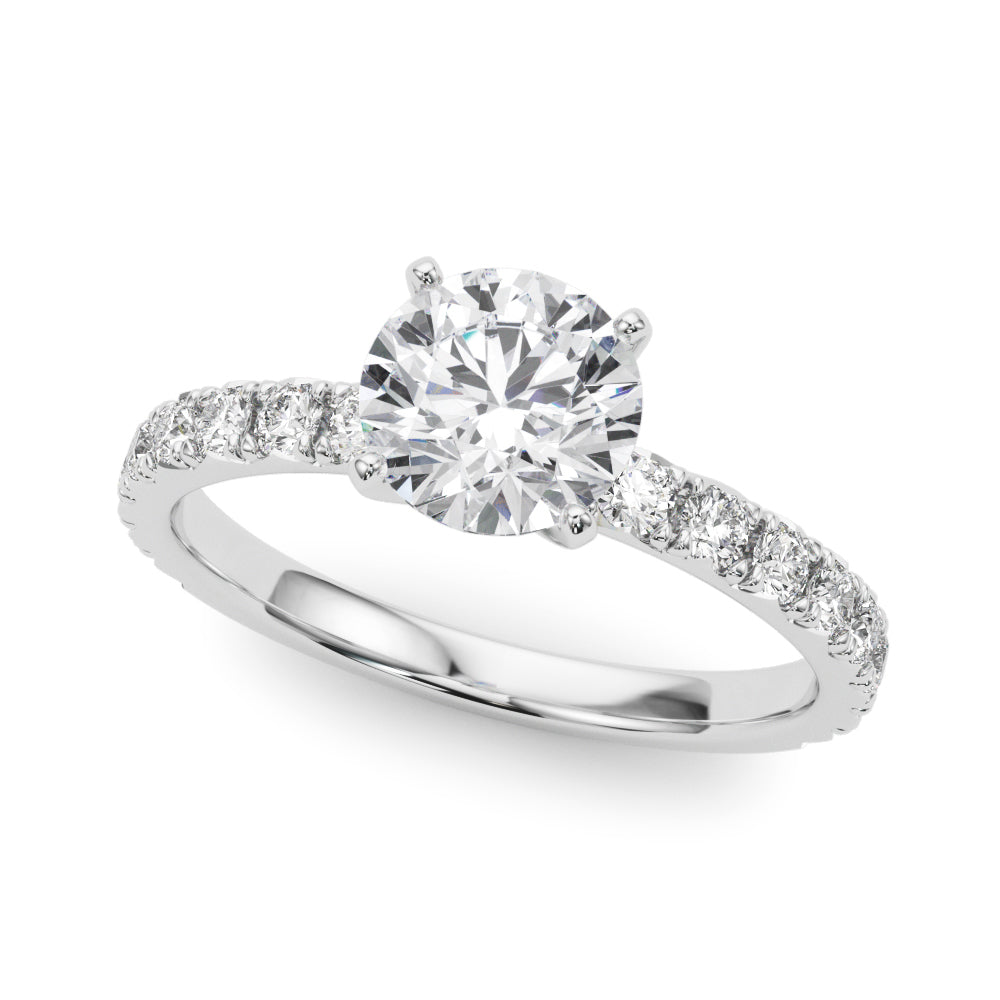 Petite Pavé Diamond Engagement Ring (1 1/4 ct. tw.)