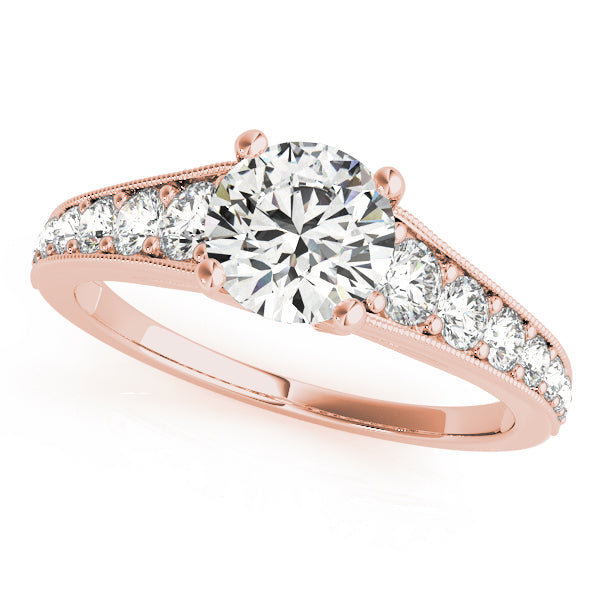 Graduated Diamond Cathedral Engagement Ring (3/8 ct. tw.)