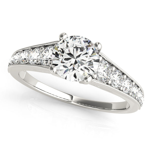 Graduated Diamond Cathedral Engagement Ring (3/8 ct. tw.)