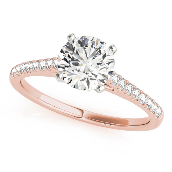 Petite Pavé Diamond Engagement Ring (1/6 ct. tw.)